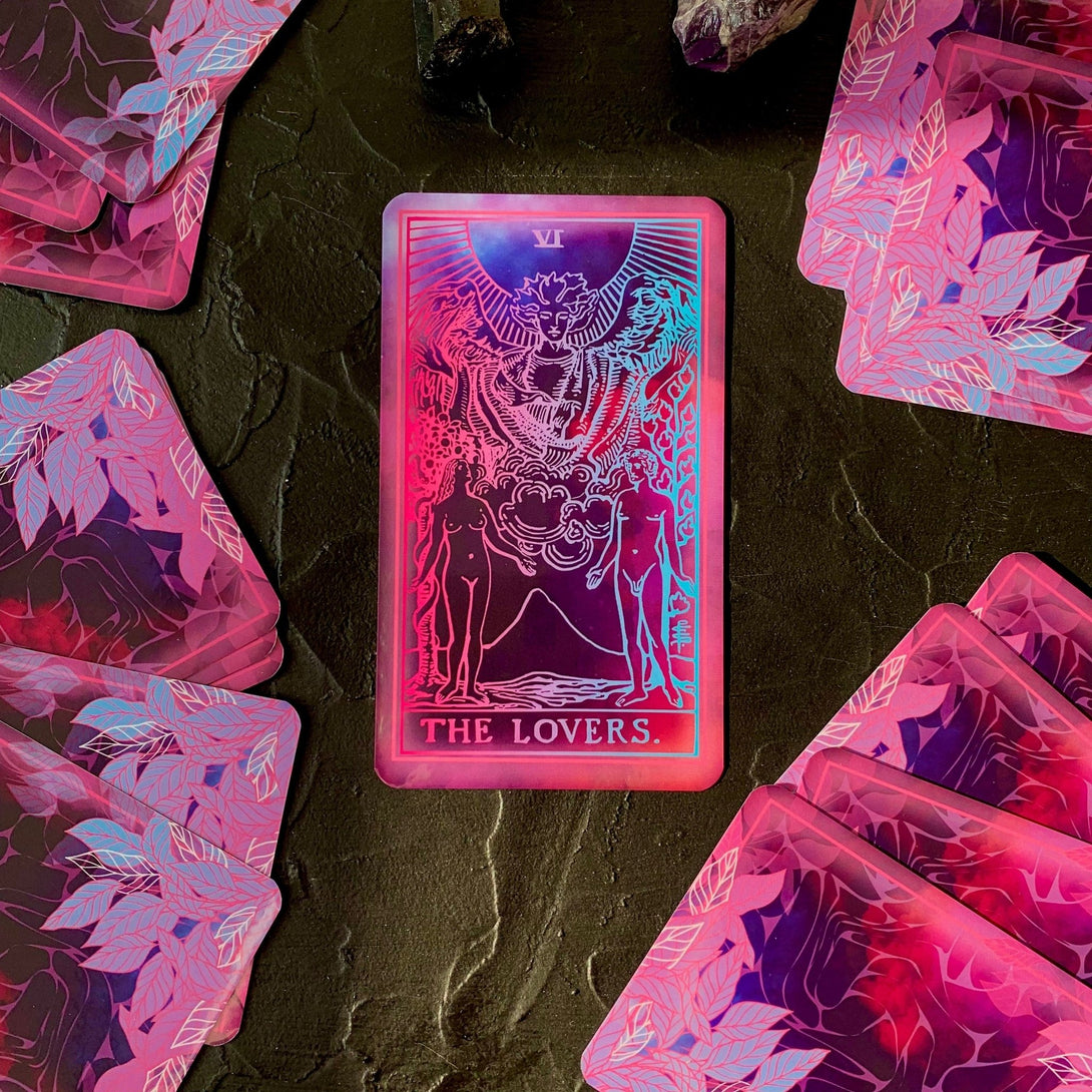 Tarot Deck Neon Light,Plastic lamination - Dark Forest Tarot Cards