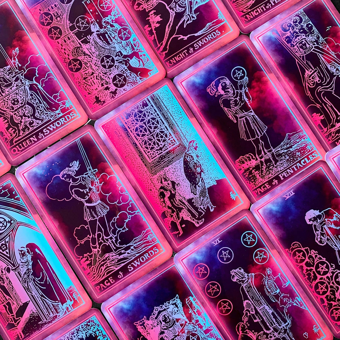 Tarot Deck Neon Light,Plastic lamination - Dark Forest Tarot Cards