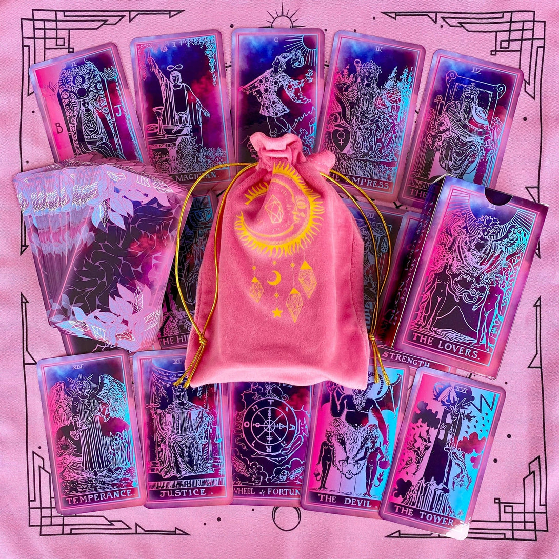 Tarot Deck Neon Light,Plastic lamination - Dark Forest Tarot Cards